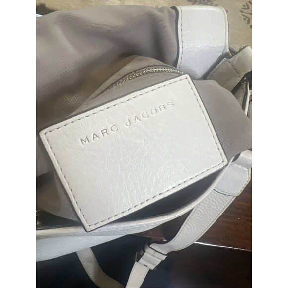 Marc Jacobs Leather Saddle Bag Cream Crossbody Western Flare Classic Style Bag - Picture 8 of 14